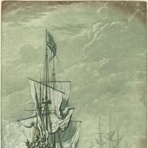Shipping Scene from the Collection of Thomas Cook, 1720s. Creator: Elisha Kirkall