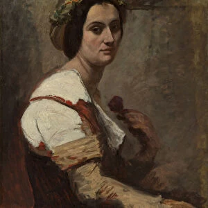 Sibylle, ca. 1870. Creator: Jean-Baptiste-Camille Corot
