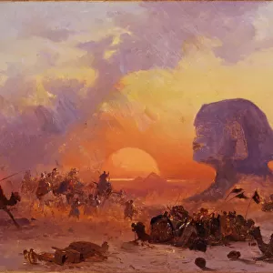 Simoom, a wind in the Desert of Egypt, ca 1844