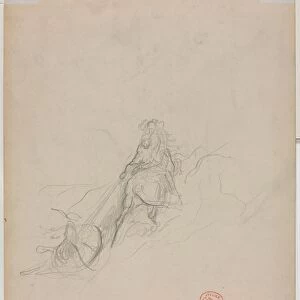 Sketch of Hunting Scene, c. 1868. Creator: Gustave Dore (French, 1832-1883)