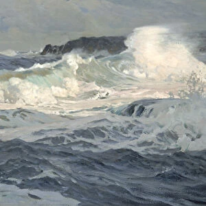 Southwesterly Gale, St. Ives, 1907. Creator: Frederick Judd Waugh