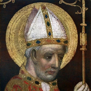 St Adalbert, detail, after 1370 (1955). Artist: Master Theodoric