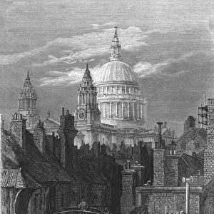 St. Pauls from the Brewery Bridge, 1872. Creator: Gustave Doré