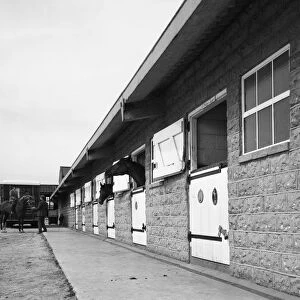 Stables at a residence in Sprotbrough, near Doncaster, South Yorkshire, 1966. Artist