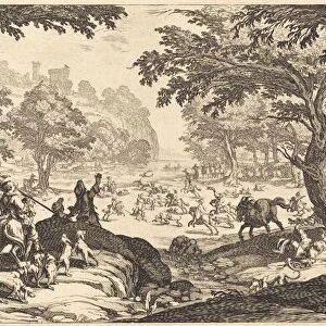 The Stag Hunt, probably 1619. Creator: Jacques Callot