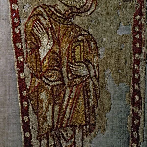Standard of Saint Odon with a figure on a prayer