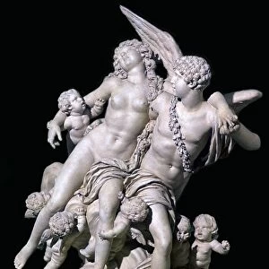 Statue of Psyche and Eros, 18th century. Artist: Claude Michel