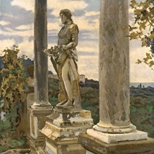 Statue of Vertumnus at Frascati, 1907, (c1930). Creator: John Singer Sargent