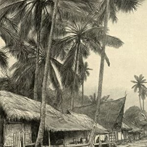Street scene in Tasikmalaya, Java, 1898. Creator: Christian Wilhelm Allers