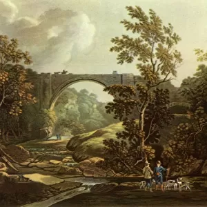 The Tanfield Arch in 1804, (1945). Creator: Joseph Constantine Stadler