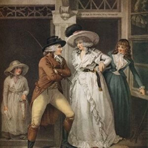 The Tavern Door, Laetitia Deserted by her Seducer is Thrown on the Town, 1789. Artist: John Raphael Smith