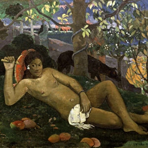 Te Arii Vahine ( Woman of Royal Blood, The Queen, The Kings Wife ), 1896. Artist: Paul Gauguin