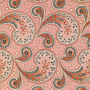 Textile Design For the Trekhgornaya Manufaktura, 1918. Artist: Anonymous