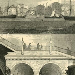 The Thames Tunnel (as it appeared when originally opened for traffic), (c1872)