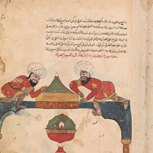 The Thieves on the Roof Awaken the Merchant, Folio from a Kalila wa Dimna