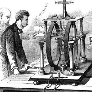 Thomas Edisons improved form of JW Trowbridges electric dynamometer, 1879