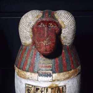 Thoth as Baboon, Canopic Jar, 22nd Dynasty, c1550BC-1069 BC