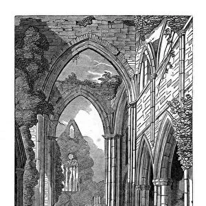 Tintern Abbey, 1843. Artist: J Jackson