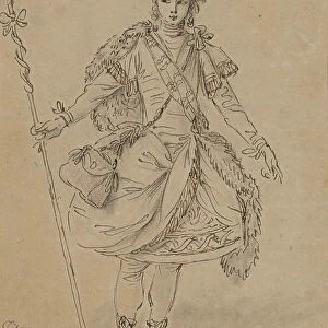 Tithonus. Costume design for the opera Titon et l Aurore by Jean-Joseph de Mondonville, 1763