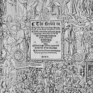 Title-Page of the Great Bible, 1540, (1903). Artist: Master of Francois de Rohan