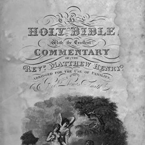Title page of the Holy Bible, c1817. Creator: Eldridge