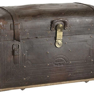 Traveling trunk used by George Thompson Garrison in the Civil War, ca. 1860