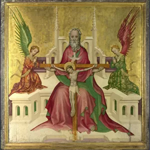 The Trinity with Christ Crucified, c. 1410. Artist: Austrian master (active ca. 1440-1450)