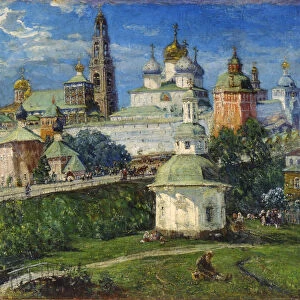 The Trinity Lavra of St Sergius in Sergiyev Posad, 1910s. Artist: Michail Boskin