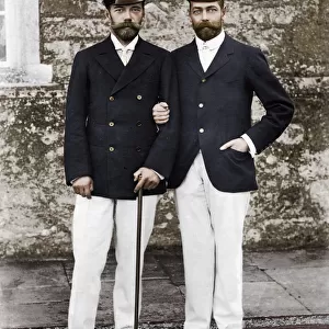 Tsar Nicholas II of Russia and King George V of Great Britain