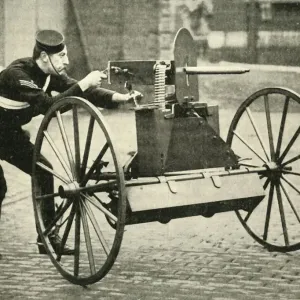 Lord Dundonald's Galloping Gun-Carriage Print, 1900 Lord Dundonald's Galloping Gun-Carriage Print, 1900