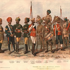 Types of the Bombay Army, 1888. Creator: AC Lovett