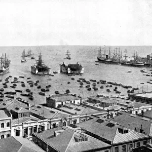 Valparaiso Harbour, Chile, 1893. Artist: John L Stoddard