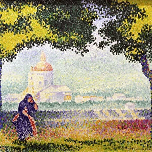 View of the Church of Santa Maria degli Angeli near Assisi, 1909. Artist: Henri Edmond Cross