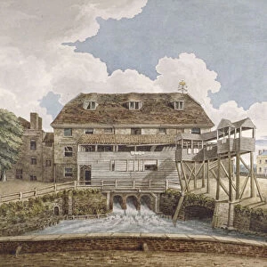 View of a flour mill at Isleworth, Middlesex, 1795