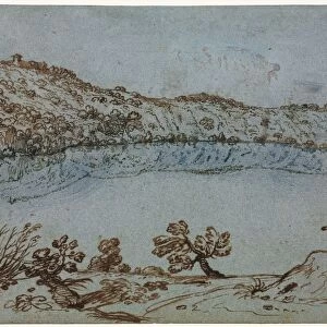 View of Lake Nemi, c. 1650. Creator: Unknown