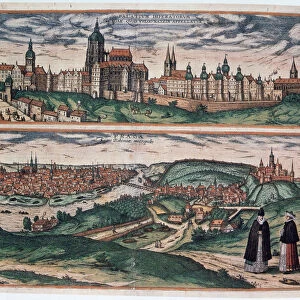 View of Prague, c1572. Artist: Joris Hoefnagel