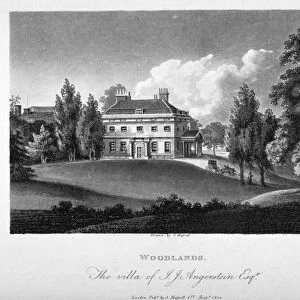 View of Woodlands House, Blackheath, Greenwich, London, 1804