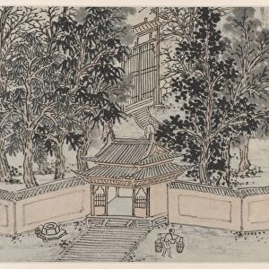 Twelve Views of Tiger Hill, Suzhou: Tiger-Flight Spring at the Back Gate, after 1490