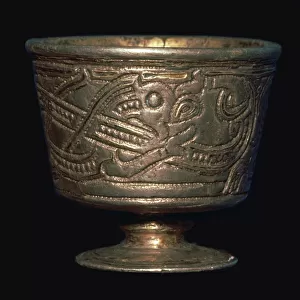 Viking silver cup from Jelling, 10th century