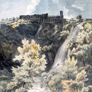 Villa of Maecenas, Tivoli, 18th Century. Creator: J. W. Smith (1776-1831)