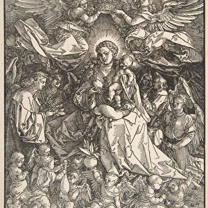 The Virgin Surrounded by Many Angels, 1518. Creator: Albrecht Durer