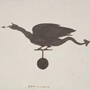 Weather vane from St Mary-le-Bow, London, c1850. Artist: JS Gardener