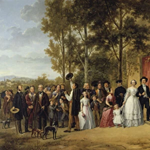 A Wedding in the Coeur Volant Chapel in Marly about 1850 (19th century)