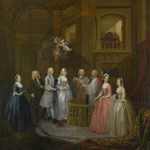 The Wedding of Stephen Beckingham and Mary Cox, 1729. Creator: William Hogarth
