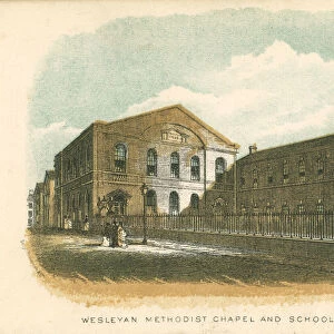 Wesleyan Methodist chapel and school, Union Street, Rochdale, Manchester, 1876