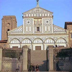 The west facade of San Miniato al Monte, 12th century