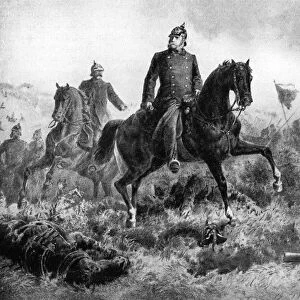 Wilhelm I at the Battle of Sadowa, 3 July 1866, (c1920)