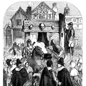 William Prynne (1600-1669) in the pillory, c1902