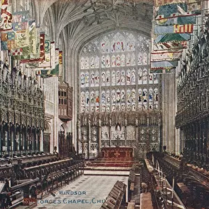 Windsor, St. Georges Chapel, Choir c1916