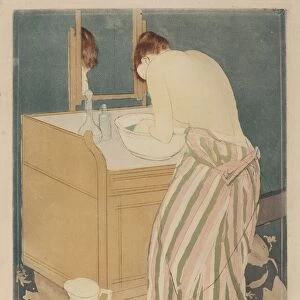 Woman Bathing, 1890-1891. Creator: Mary Cassatt